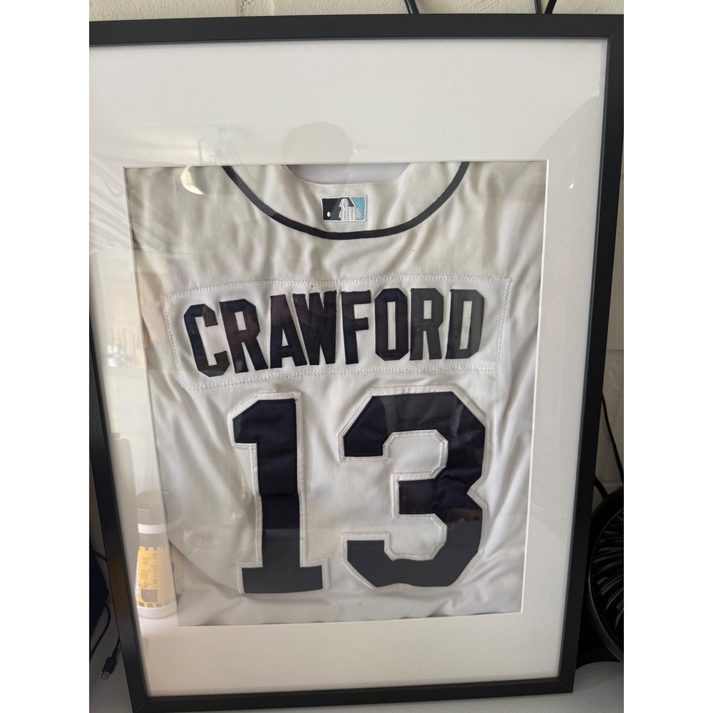 JP Crawford Seattle Mariners Framed Jersey MLB Baseball Wall Art Decor White 13